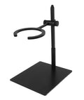 Top Shelf Pour Over Coffee Stand And Heavy Duty Aluminum Dripper Holder With Sticky Non Slip Base for V60 and Kalita, sturdy black design.