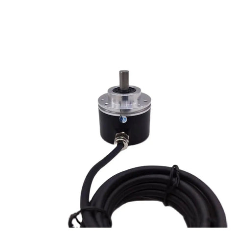 Beefy Multi Turn Absolute Rotary Encoder With 12Bit Resolution 64 256 4096 Turns 4096 Laps for CNC Robotics, front view with cable