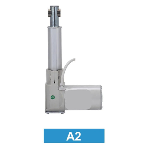 Beefy 24V Linear Actuator Workhorse With 8000N Lift Capacity, side view showing pushrod and motor unit
