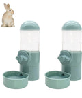 2 Pack No Drip Rabbit Water Bottle 17oz Hanging Automatic Dispenser, leak proof plastic keepers for bunnies and small pets.