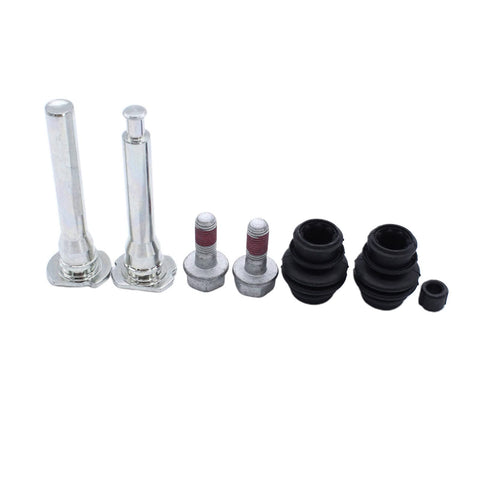 Front Brake Caliper Slider Pins Guide Kit For Honda CRV CR-V Mk2 2002 2003 2004 2005 2006 Stainless Steel Replacement With Heavy-Duty Hardware BCF1393C 113-1393X CKT1047 with metal pins and rubber boots
