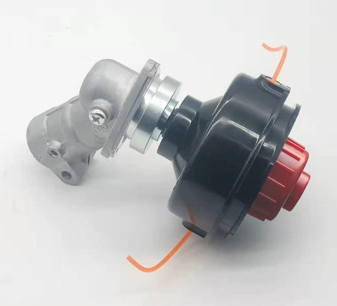 Replacement Gearbox Assembly for Straight Shaft Trimmers Fits MTD Craftsman Homelite Milwaukee Ryobi and More, metal and plastic view