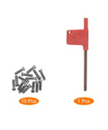 15Pcs M4X16MM Flat Head Torx Screws In High Strength 129 Steel With A Snug T15 Driver for precise fastening in CNC and garage projects.