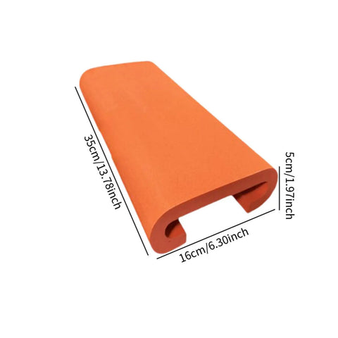 Dragon Boat Paddle Seat Cushion For Training And Competition On Water Rowing Machines Orange Foam Pad, 35x16x5 cm
