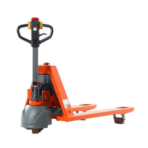 Electric Pallet Jack Truck With 3300 Lb Capacity Beefy Motorized Lift For Indoor Storage And Material Handling 48 By 27 Inch Forks