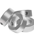Zinc Plated Solid Steel Set Screw Shaft Collars 5/16 Inch Bore 5/8 Inch Outer Diameter 5/16 Inch Width Includes 4 Set Screws 10-32 By 1/8 Inch High Quality Carbon Steel Locking Collars For Machinery And DIY Projects