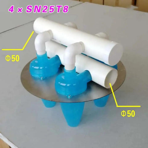 Pro Grade Cyclone Dust Collector For Small Workshop Mini Portable Industrial Extractor Vacuum Cleaner with blue connections