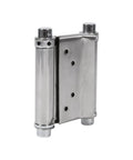 Heavy Duty Two Pack Three Inch Double Action Spring Hinged Door Hinges For Swing Doors Ideal For Living Rooms And Cafes Stainless Steel Construction Durable Bearings Smooth Self Closing Action And Tight Resistance
