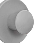 Close-up of a modern gray PP stick-on cabinet pull from Stick-On Cabinet Pulls 6 Pack, Self-Adhesive Knob Handles for Quick No-Drill Install.
