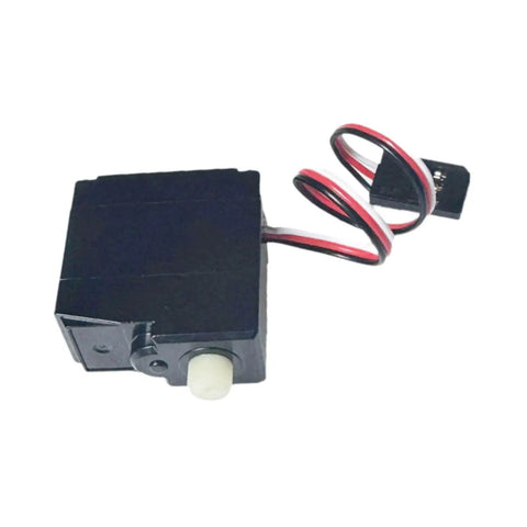 Smooth As Butter Slick Steering Servo Motor Replacement For RC Cars Plug And Play Quick Upgrade Tough plastic housing with wires.