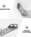 10 Piece Heavy Duty Trapezoid Angle Brackets Corner Braces Stainless Steel For Furniture Shelves Built To Last Flush Mount Install Easy