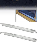 Top Shelf Chrome Door Sill Plates Pair With Plug And Play Hardware For Chevy And Gmc Full Size Ck Pickup Trucks 1967 Through 1972, metal construction.