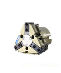 Top Shelf PZN Plus Pneumatic Cylinder Manipulator For Robotics And Automation Built Like A Tank Delivers Smooth Pick And Place Operations On Any Production Line, detailed view of pneumatic gripper with metallic finish.