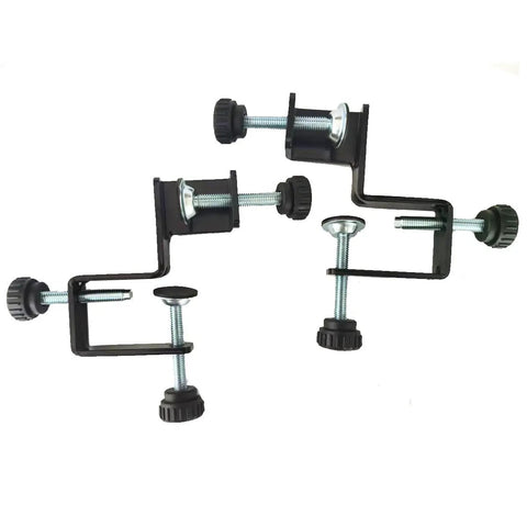 2-Pack Adjustable Drawer Front Mounting Clips And Clamps For Cabinet Hardware Jig, showing metal construction, multi-angle capability.