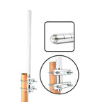 Fiberglass VHF Ham Radio Antenna 17 Inch Base Antenna 136 174 MHz With SO239 Connector for outdoor or indoor mounting