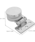 Heavy Duty Glass Door Hinges For 3 To 6mm Tempered Glass Concealed Zinc Alloy Finish Frameless Shower Door Hardware For Home And Commercial Use Durable Design With Smooth Operation And Corrosion Resistant Build. chrome glass hinge with 4cm x 6.1cm base