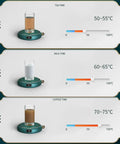 Keep Your Morning Brew Nice And Toasty With This USB Coffee Mug Warmer featuring temperature settings for tea, milk, and coffee.