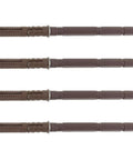 Hidden Floating Shelf Brackets Set Of 4 Heavy Duty Iron Wall Supports with durable components, laid out in a row.
