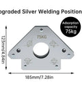 Heavy Duty Welding Magnet Support With 75 KG Strong Grip Clamp For Tube Pipe Fitter offers a silver welding positioner with 75kg capacity.