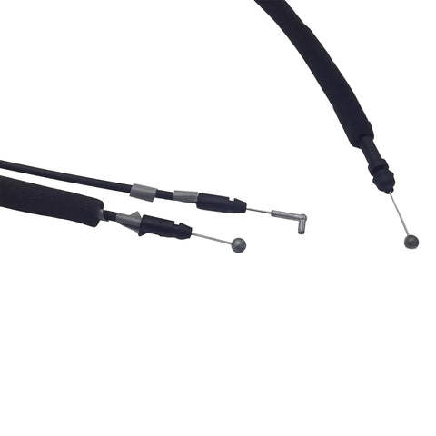 Close-up of the cable components in the Nissan Rogue Front Right Passenger Side Door Lock Actuator Replacement for 2014 to 2020 SUV.