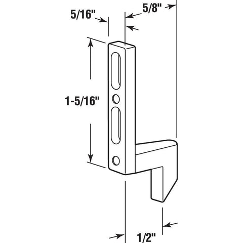 Diecast Screen Door Latch Strike 2 Pack For Sliding Screens, Heavy Duty Metal Replacement, Fits A Wide Range Of Door Brands, Helps Prevent Pet, Wind, Or Weather Openings, Easy Install And Secure Upgrade