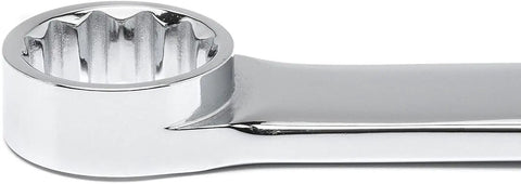 Detailed view of 4 Piece XL GearBox 12 Point Double Box Ratcheting Wrench Add On Set SAE showing polished metal finish