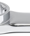 Close-up of the Gearbox XL Ratcheting Wrench Set 12 Piece Metric with extra long beams and offset non ratcheting head.