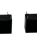 Set Of 2 10A 12V DC SPST 4 Pin Go To General Purpose Relay for DIY Projects and Automotive Electronics, side view