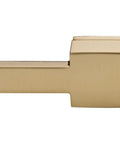 Vero Universal Trip Lever in Champagne Bronze for Vessel Sink Faucets, side view of 2.5 in arm and 1 11/32 in base