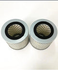 Pair of F003 Inlet Filter Cartridge For Vacuum Pump, Heavy Duty 5 Micron Paper-Cellulose, G1 1 4 Inch, Stainless Steel VF.003