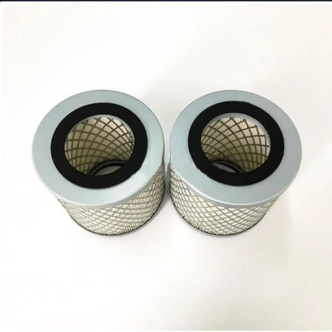 Pair of F003 Inlet Filter Cartridge For Vacuum Pump, Heavy Duty 5 Micron Paper-Cellulose, G1 1 4 Inch, Stainless Steel VF.003
