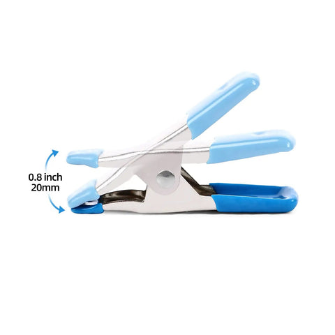 2 Inch Heavy Duty Spring Clamps Set 30 Pack For Woodworking Crafts Photography Backdrops Muslin Studio Clips Nickel Plated Steel With Non Marking PVC Coated Tips Pro Grade For Pros And DIYers