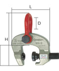Beefy Wide Screw Cam Clamp 50 To 100 Mm Universal Steel Lifter With 0.3 Ton Capacity Built From Special Alloy Steel for lifting metal