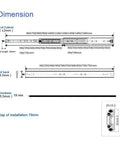 Dimensions of Heavy Duty Drawer Slides With Soft Close Full Extension Rails Three Fold Ball Bearing Tracks Locking Design