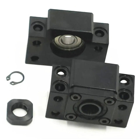 End Bearing Mount For Ball Screw Support BK20 BF20 25mm SFU2505 SFU2510 SFE2525 For Engraver Router Angular Contact High Precision Easy Install Built Tough Mounting Solution