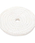 White Cotton Buffing Wheel For Jewelry And Metal Polishing 4 Inch Pro Grade Shine With Mirror Finish Safe On Jade
