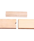 Landing Gear Kit for RC Aircraft and Drones Easy Install for Beginners parts, showing three wooden components for assembly.
