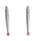 Interapid Lever Indicator Tips Set For Dial Test Indicator Pro Grade Tungsten Steel Probes With Ruby Needle Two Piece Durable Wear Resistant