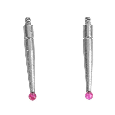 Interapid Lever Indicator Tips Set For Dial Test Indicator Pro Grade Tungsten Steel Probes With Ruby Needle Two Piece Durable Wear Resistant