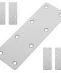 Stainless Steel Flat Straight Corner Braces Five Pack With Multiple Openings Easy Install Metal Repair Brackets