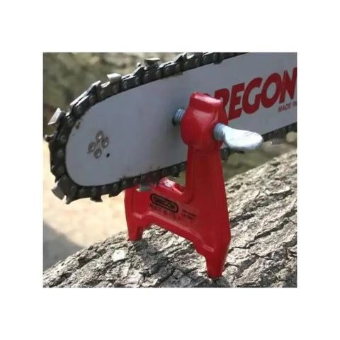 Pocket Stump Filing Vise for Chainsaw Chains on the Bar Secure on Any Tree Stump Field Ready Red Pro Grade Workhorse