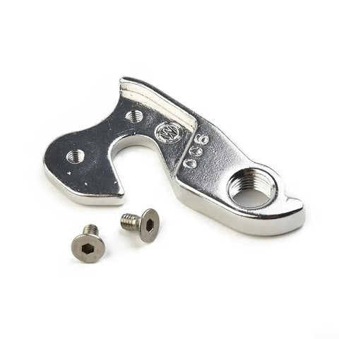 Aluminum Bicycle Derailleur Hanger Replacement for Rear Dropout with two screws for easy install on mountain and road bikes