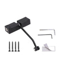 Blue Stainless Steel Silent Spring Door Closer Hardware With Adjustable Auto Close And Quiet Smooth Operation For Doors And Cabinets