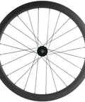 Carbon Fiber Disc Brake Wheelset 700C Clincher Tubeless Ready 45mm Deep 25mm Wide UD Matte Finish Six Bolt Hub Front