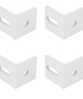 10 Pack Right Angle Corner Brackets Aluminum L Shaped Braces Heavy Duty Fasteners For Strong Furniture Support And Industrial Connections