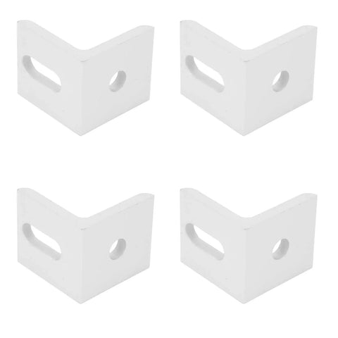 10 Pack Right Angle Corner Brackets Aluminum L Shaped Braces Heavy Duty Fasteners For Strong Furniture Support And Industrial Connections