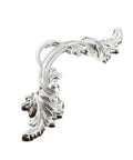 All Metal Zinc Alloy Cabinet Door Handles Set With Vintage Single Hole Drawer Pulls For Kitchen Cupboards And Wardrobes, Chrome White.