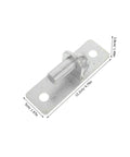 Four Piece Heavy Duty Wall Mount Gate Hinges For Outdoor Farm And Barn Wooden Doors Built Tough Galvanized Steel mounting bracket detail.