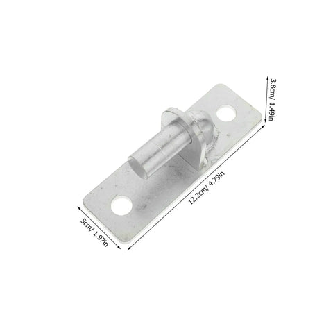 Four Piece Heavy Duty Wall Mount Gate Hinges For Outdoor Farm And Barn Wooden Doors Built Tough Galvanized Steel mounting bracket detail.
