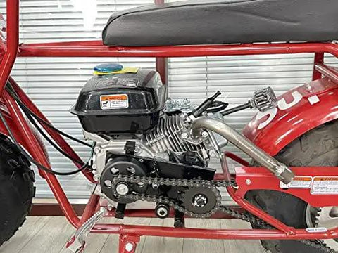 Chain Tensioner Kit With One Three Quarters Inch Roller For Coleman CT200U Trail CT200U EX BT200X installed on red mini bike
